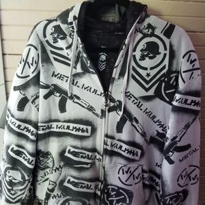 Metal Mulisha zip up hoodie